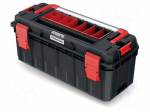 Chest | tool case | black | polymer | S BLOCK ALU LOG | 650x280x280mm