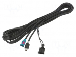Cable | Fakra socket,HC97 plug | black | straight | 5.6m | 12VDC