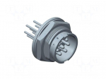 Connector: circular | 5A | 250V | plug | male | PIN: 18 | IP67 | straight