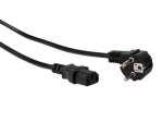 POWER CORD BLACK CEE 7/7 90&deg; + C13 - L=1.5 m - 3G1.0 mm&sup2;
