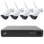 NVR PNI House IP716 video surveillance package and 4 PNI IP52 cameras with IP, 2MP