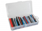 Heat-shrinkable tube kit - multicolour - 10 cm - 170 pcs - in storage box