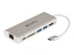 Other Computer Accessory Sandberg  SANDBERG USB-C Dock HDMI+LAN+SD+USB 61W