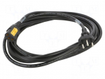 Cable | 3x1mm2 | IEC C13 female,SEV-1011 (J) plug | PVC | 5m | black