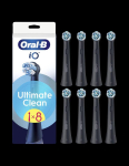 Toothbrush Oral-B  Replaceable toothbrush heads | iO UltimateClean | Heads | For adults | Number of brush heads included 8 | Black
