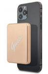 Power bank Guess  Inductive Power Bank 5W GUPBMSVSLG 3000mAh MagSafe Gold