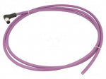 Cable: for sensors/automation | M12 | PIN: 5 | shielded,angled | 2m