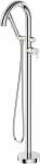 Freestanding bath faucet with shower set