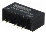 Converter: DC/DC | 1W | Uin: 43.6&divide;52.8V | Uout: 12VDC | Uout2: -12VDC