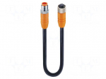 Cable: for sensors/automation | M12 | PIN: 8 | 15m | plug | 30VDC | 30VAC