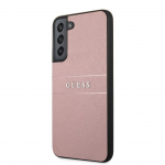 Back panel cover Guess Samsung Samsung S22 Plus PU Leather Saffiano Case Pink