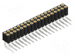 Connector: pin strips | socket | female | PIN: 36 | THT | 2.5A | 100V | 2mm