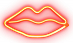 Led lamp SBS Red Lips Glow Neon effect