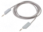 Test lead | 60VDC | 30VAC | 32A | Len: 2m | grey | Cond.cross sec: 2.5mm2
