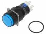 Switch: push-button | Pos: 2 | SPDT x2 | 0.5A/220VAC | 1A/24VDC | ON-ON