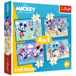 M&auml;nguala | PC | Konsoolid | Tarvikud // Harivad m&auml;nguasjad | Interaktiivsed | Loomingulised | Kunstilised // Puzzle - 4w1 (35, 48, 54, 70) - Zabawne zdarzenia Myszki Miki - Trefl 34669
