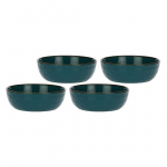 Set of 4 Concerto Ottanio Salad Bowls - Blue-Green, 20 cm