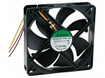 Fan: DC | axial | 24VDC | 120x120x25mm | 183.83m3/h | 44.5dBA | Len: 330mm