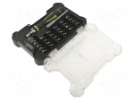 Tools set: screwdriver bits | plastic cassette | 26pcs.