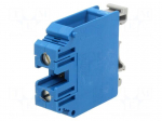Splice terminal: rail | 800V | screw terminal | blue | polyamide