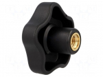 Knob | &Oslash;: 63mm | Int.thread: M12 | 26mm | H: 37mm | technopolymer (PP)