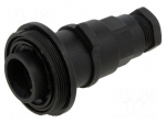 Connector: circular | plug | male | PIN: 12 | w/o contacts | IP68 | 6&divide;8mm