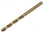 Drill set | for metal | &Oslash;: 4.5mm | L: 80mm | Working part len: 47mm