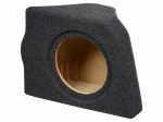 Car loudspeaker enclosure | MDF | gray melange | textil | 17l | 250mm
