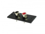 2P AMP RCA PLUG - NICKEL