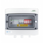 Switchgear attached AC hermetic IP65 EMITTER with AC Dehn type 2 surge arrester, 40A 3-F, RCD type A 63A/300mA