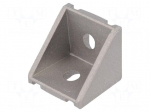 Angle bracket | for profiles | Width of the groove: 8mm | W: 38mm