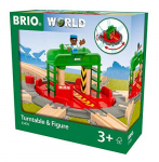 BRIO locomotive turntable with control bridge - 33476