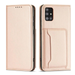 Fusion Magnet Card grāmatveida maks Samsung A136 Galaxy A13 5G | A04S rozā