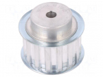 Belt pulley | T10 | W: 25mm | whell width: 40mm | &Oslash;: 45.9mm | aluminium