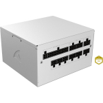 Sharkoon Rebel P20 Gen2 850W ATX 3.1 Power Supply - Cybenetics Gold, Fully Modular, 600W 12V-2x6, Zero RPM, White