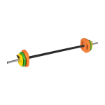 Spordiks ja aktiivseks puhkuseks // Spordikaubad ja varustus // Sztanga składana z obciążeniem żeliwnym, gryf 140cm,  zestaw treningowy 20kg, REBEL ACTIVE