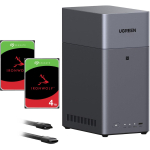 Ugreen DH2300 Bundle with 2x Seagate IronWolf NAS 4 TB CMR (black)