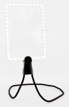 REALPOWER LED-Lupe HL-1,rechteckige LED-Leselupe zum umhĂ&curren;nge