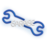 LED ribad // NEON FLEX LED strips // Neon plexi led garage błękit biały nne22 neolia