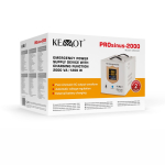 KEMOT PROsinus-2000 emergency power supply unit &ndash; a pure sine wave inverter with a 12V charging function, 230V, 2000VA/1200W