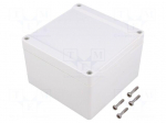 Enclosure: multipurpose | X: 120mm | Y: 120mm | Z: 80mm | 1555 | grey