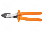Pliers | cutting,insulated | ACSR wire,PCB | hardened steel | 254mm