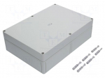 Enclosure: multipurpose | X: 254mm | Y: 361mm | Z: 111mm | TK PS | grey