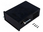 Enclosure: panel | X: 96mm | Y: 48mm | Z: 134mm | ABS | black | Series: DINS