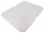 Mounting plate | insulating | W: 476mm | L: 376mm | Series: GEOS | grey