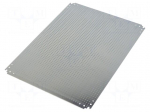 Mounting plate | galvanised steel | W: 550mm | L: 765mm