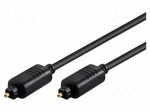 Cable | Toslink plug,both sides | 2m | &Oslash;cable: 5mm