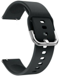 Strap Riff 20mm Black Silicone Strap