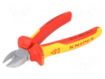 Pliers | insulated,side,cutting | 160mm | Cut: with small chamfer