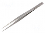Tweezers | 140mm | for precision works | Blades: straight